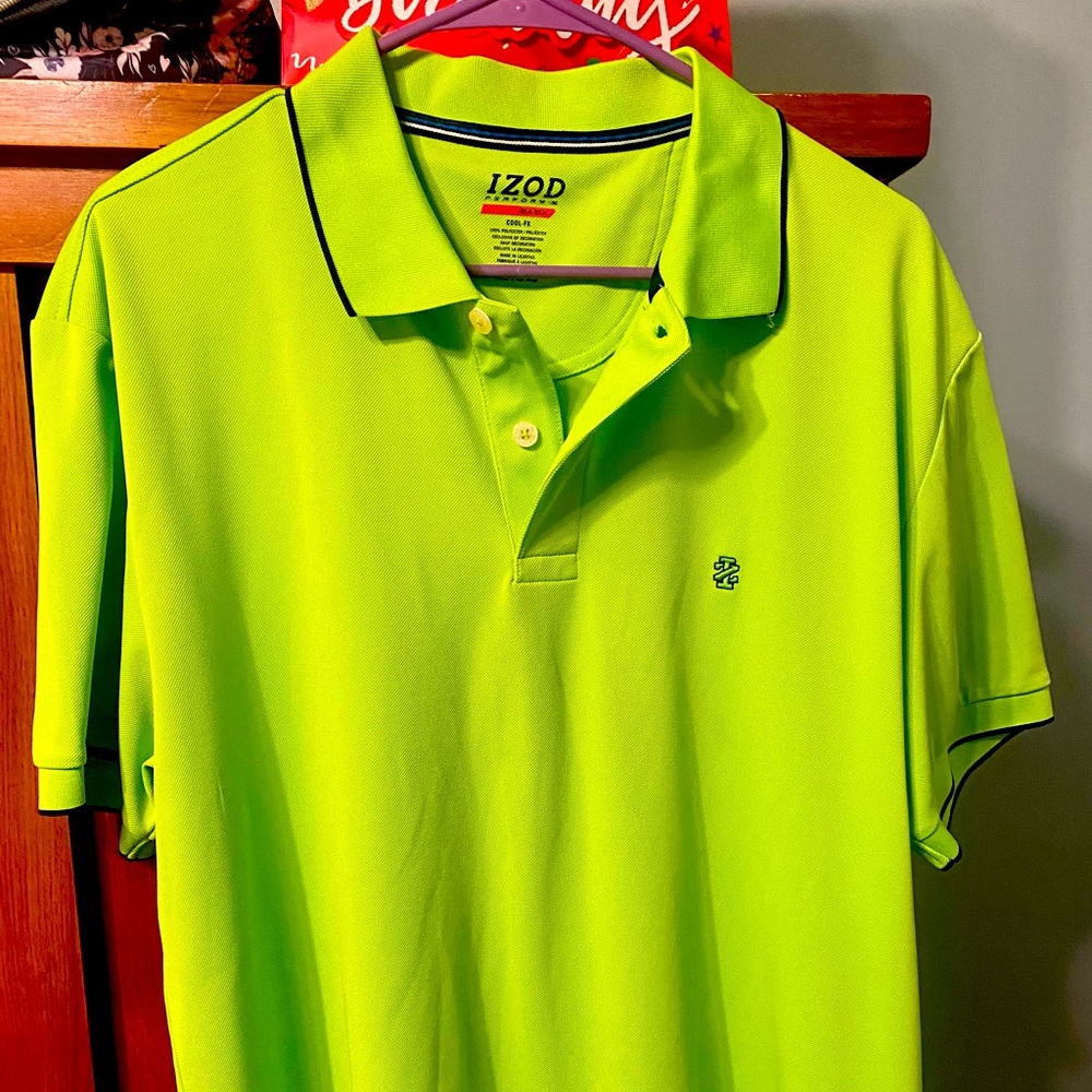 Izod mens golf shirt XL